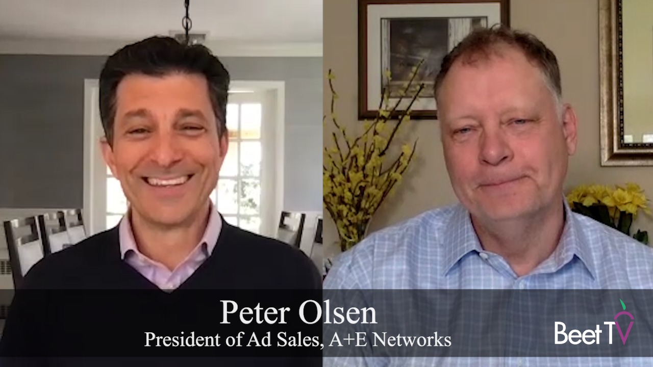 Brands, DTC Marketers All Benefit From TV Ads: A+E’s Peter Olsen